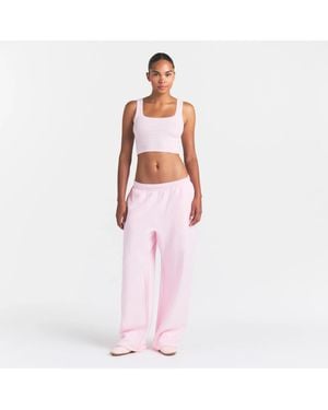 Skims Classic Straight Leg Pants - Pink