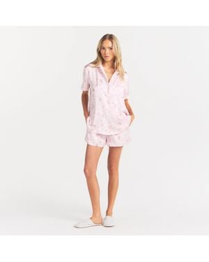 Skims Short Pajama Set - Red