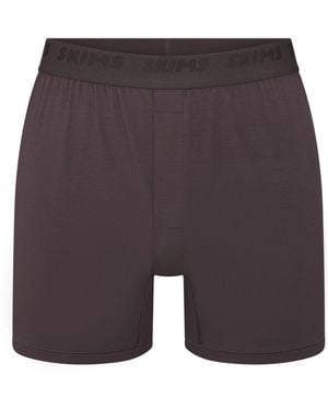 Skims Knit Boxer - Gray