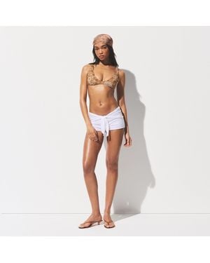 Skims Plunge Bikini Top - White