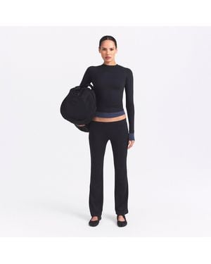 Skims Low Rise Mini Flare Pants - Black