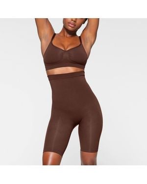 Skims High-Waisted Above The Knee Short - Brown