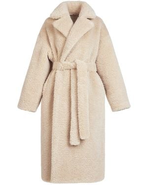 Skims Oversized Long Coat - Natural