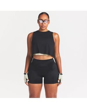 Skims Crop Tank Top - Black