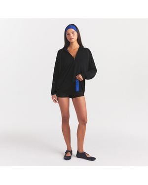 Skims Long Sleeve Half Zip - Black