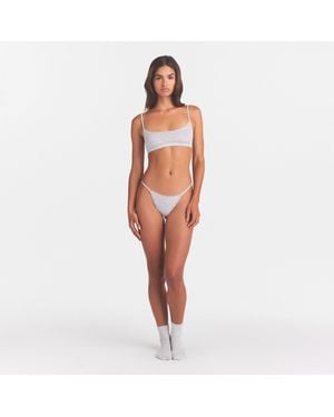 Skims Pointelle Scoop Bralette - Multicolor