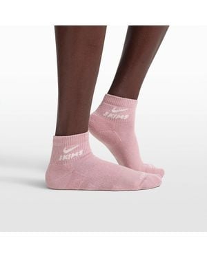 Skims Dri-Fit Quarter Crew Sock - White