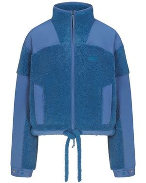 Skims Boxy Zip Up Jacket - Blue