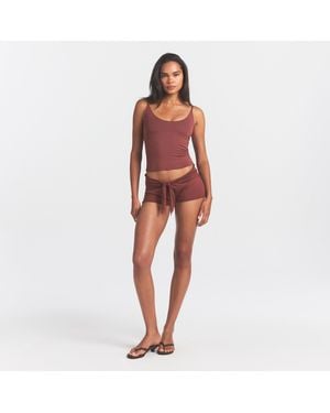 Skims Scoop Neck Cami Top - Red