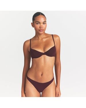 Skims Unlined Demi Bra - Orange