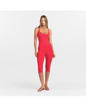 Skims Scoop Neck Cami Top - Red