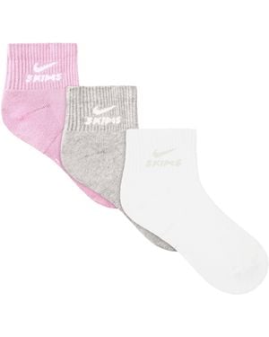 Skims Dri-Fit Quarter Crew Sock - White