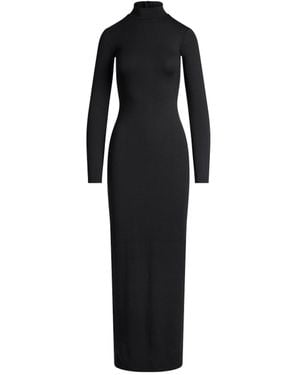 Skims Turtleneck Long Dress - Black