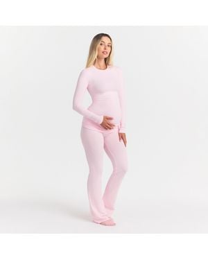Skims Maternity Foldover Pant - Pink