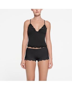 Skims Triangle Cami Top - Black