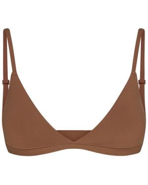 Skims Mastectomy Triangle Bralette - Brown