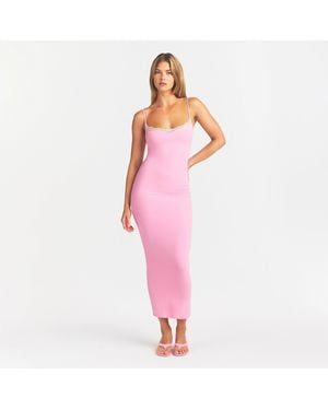 Skims Long Slip Dress - Pink
