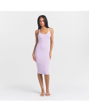 Skims Tank Midi Dress - Purple