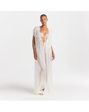 Skims Long Robe - White