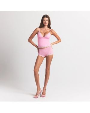 Skims Triangle Cami Top Bubble Gum Tonal - Pink