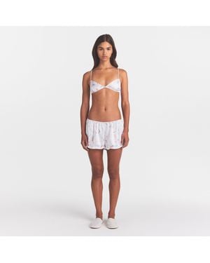 Skims Triangle Bralette - White