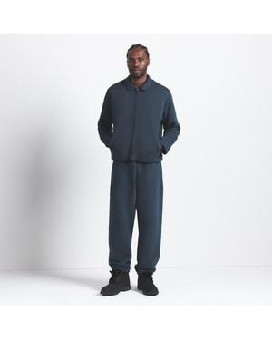Skims Sherpa-Lined Zip Up Jacket - Blue