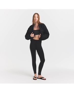 Skims Reversible Bomber Jacket - Black