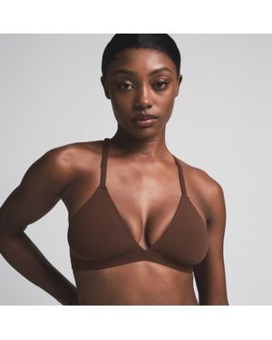 Skims Racerback Triangle Bralette - Brown