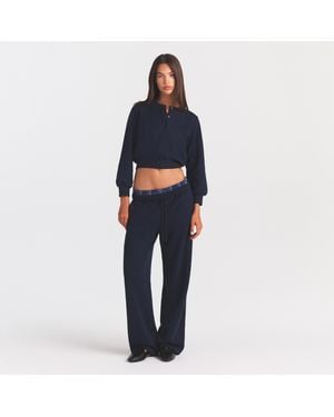 Skims Shrunken Cardigan - Blue