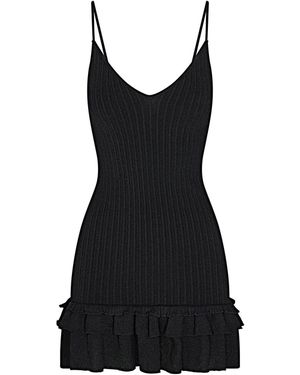 Skims Ruffle Dress - Black