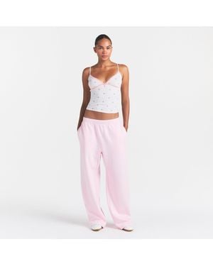 Skims Classic Straight Leg Pants - Pink