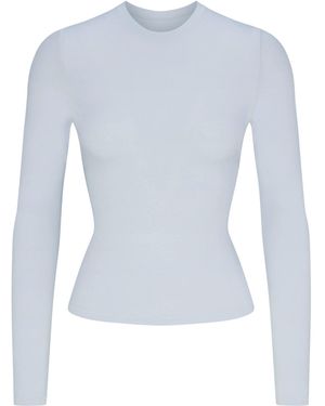 Skims Long Sleeve T-Shirt - Blue