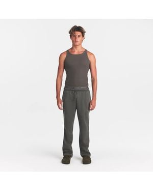 Skims Classic Straight Leg Pants - Gray