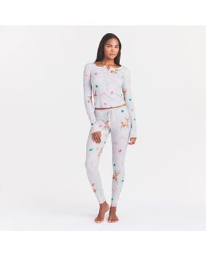 Skims Henley And Legging Set - White
