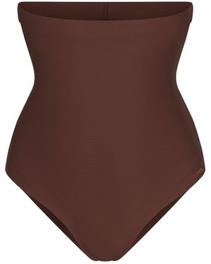 Skims Core Sculpt High-Waisted Brief - Brown