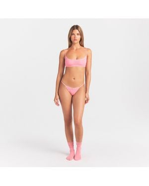 Skims Pointelle Scoop Bralette - Orange