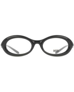 DIESEL Dl6005U 2001 Optical Frames Injected Round Normal - Black