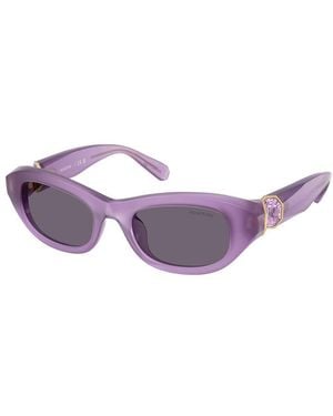 Swarovski Sk6036U 10751A Sunglasses Acetate Pillow Normal - Purple