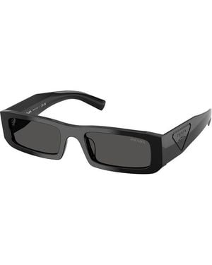 Prada Pr D09Sd 16K08Z Sunglasses Acetate Squared Normal - Black