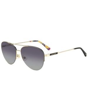 Kate Spade Janece/G/S Asian Fit Polarized Rhl/Wj - Black