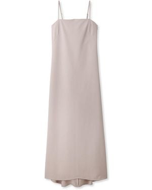 SNIDEL Backplane Long Elegant Dress - White