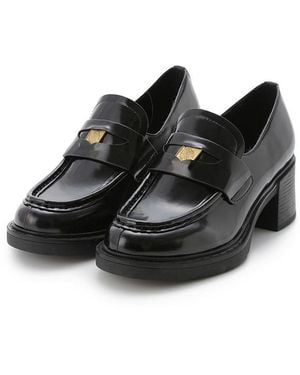 SNIDEL Classic Chunky Heel Loafer - Black