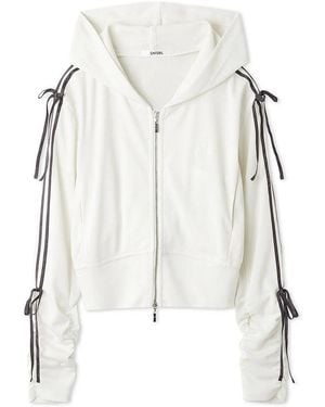 SNIDEL Lumishade Uv Line Hoodie - White