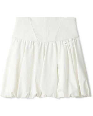 SNIDEL Balloon Mini Skirt - White
