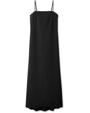 SNIDEL Backplane Long Elegant Dress - Black