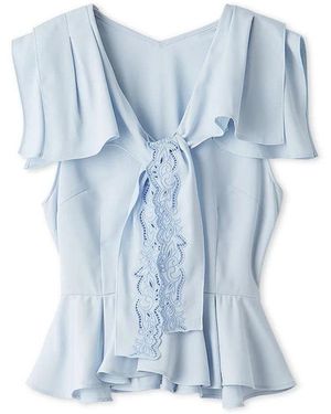 SNIDEL Sailor Collar Blouse - Blue