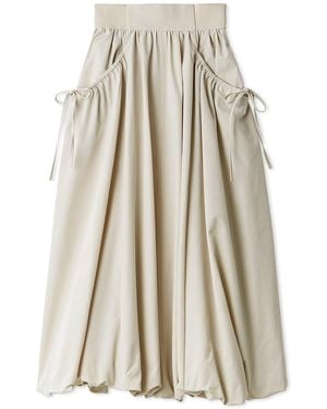 SNIDEL Elastic Waist Balloon Skirt - Natural