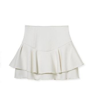 SNIDEL Bonded Skort Shorts - White