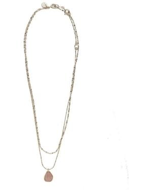 SNIDEL Natural Stone Necklace - White