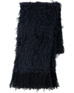 SNIDEL Fluffy Feather Long Scarf - Black